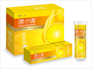 六然醫(yī)療嘌小清泡騰片保健品包裝設(shè)計