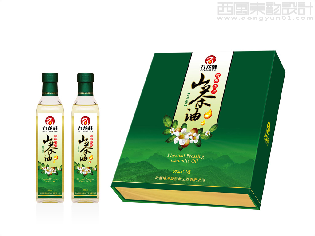 澳加糧油工業(yè)有限公司山茶油禮盒設(shè)計(jì)、山茶油瓶簽設(shè)計(jì)