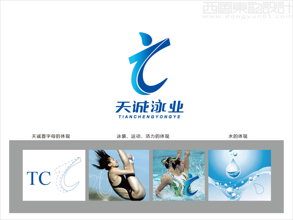 興城天誠泳業(yè)服務(wù)有限公司標(biāo)志設(shè)計創(chuàng)意釋義