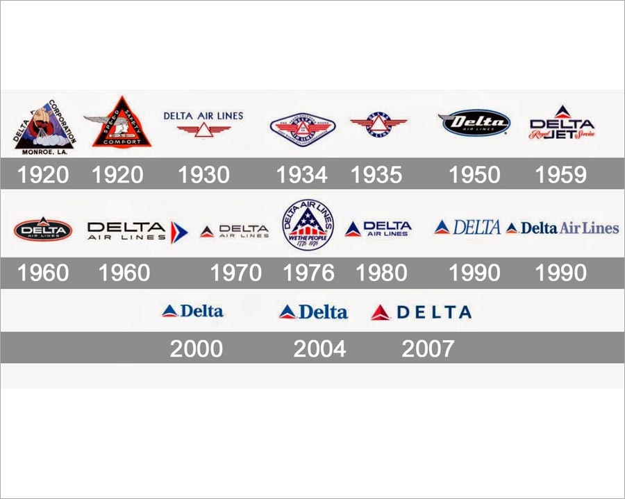 Delta達(dá)美航空公司重新優(yōu)化標(biāo)志設(shè)計