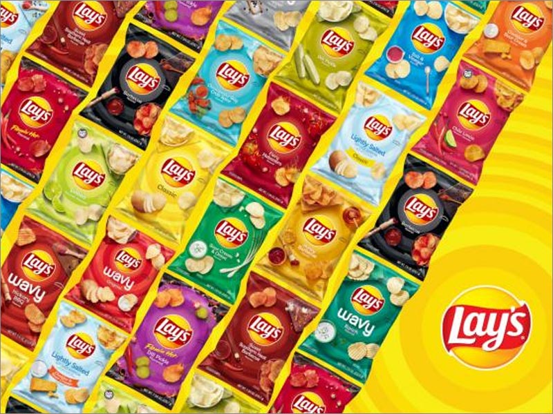 Lay's樂事薯片休閑食品包裝重新設(shè)計涵蓋了所有口味，包括115種不同的包裝設(shè)計