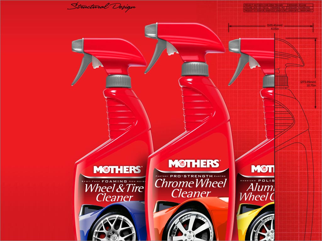 美國MOTHERS汽車美容護(hù)理產(chǎn)品包裝設(shè)計(jì)
