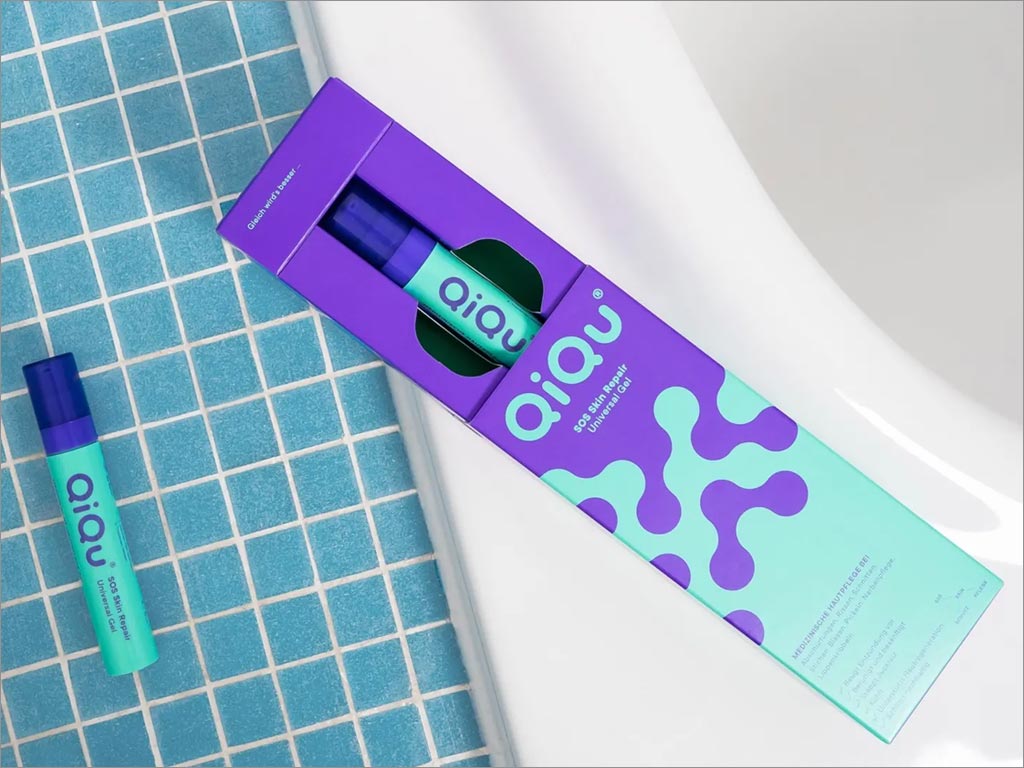 德國QiQu皮膚修復(fù)通用凝膠藥品包裝設(shè)計(jì)實(shí)物照片