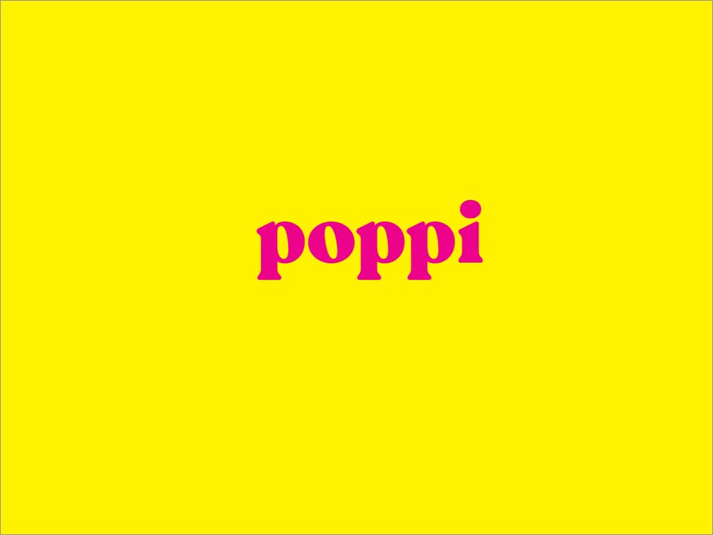 Poppi益生元蘇打水飲料品牌logo設(shè)計