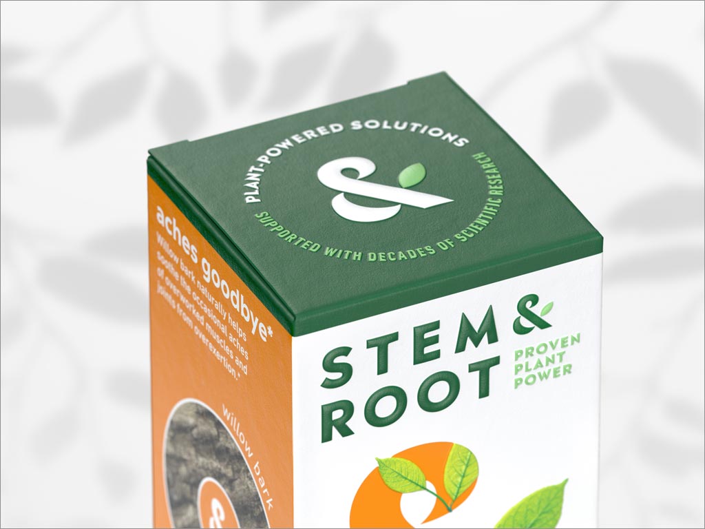 Stem＆Root天然保健品包裝設(shè)計(jì)之局部特寫(xiě)