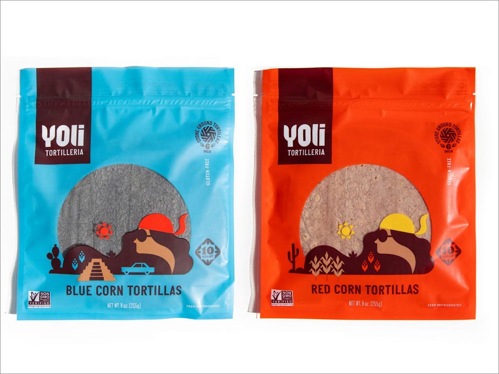 美國Yoli Tortilleria玉米餅包裝袋設計