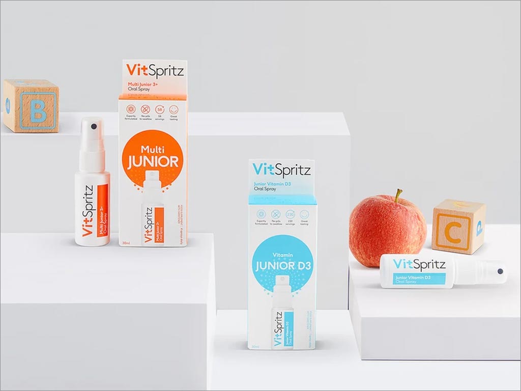 英國(guó)VitSpritz維生素口腔噴霧劑保健品包裝設(shè)計(jì)