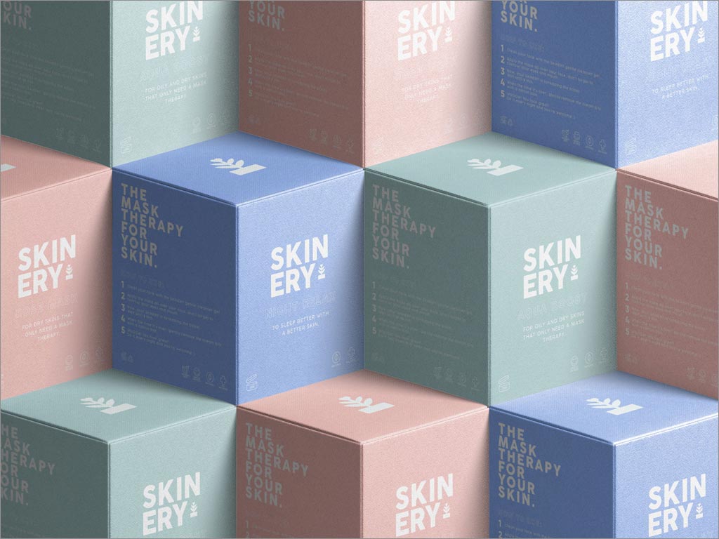 簡約的Skinery有機(jī)護(hù)膚產(chǎn)品包裝盒設(shè)計(jì)