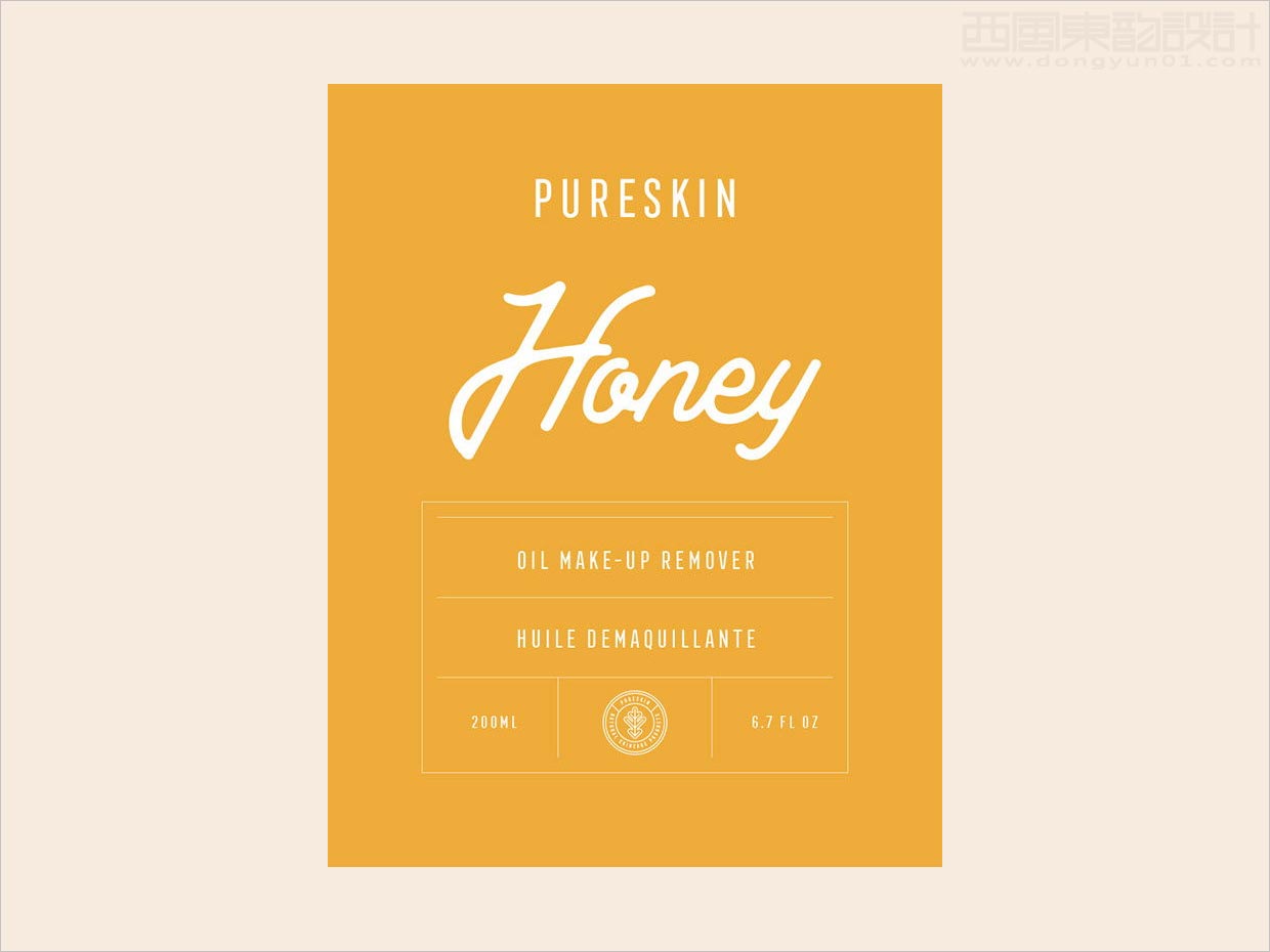 具有女人味的Pureskin洗護用品標簽包裝設(shè)計