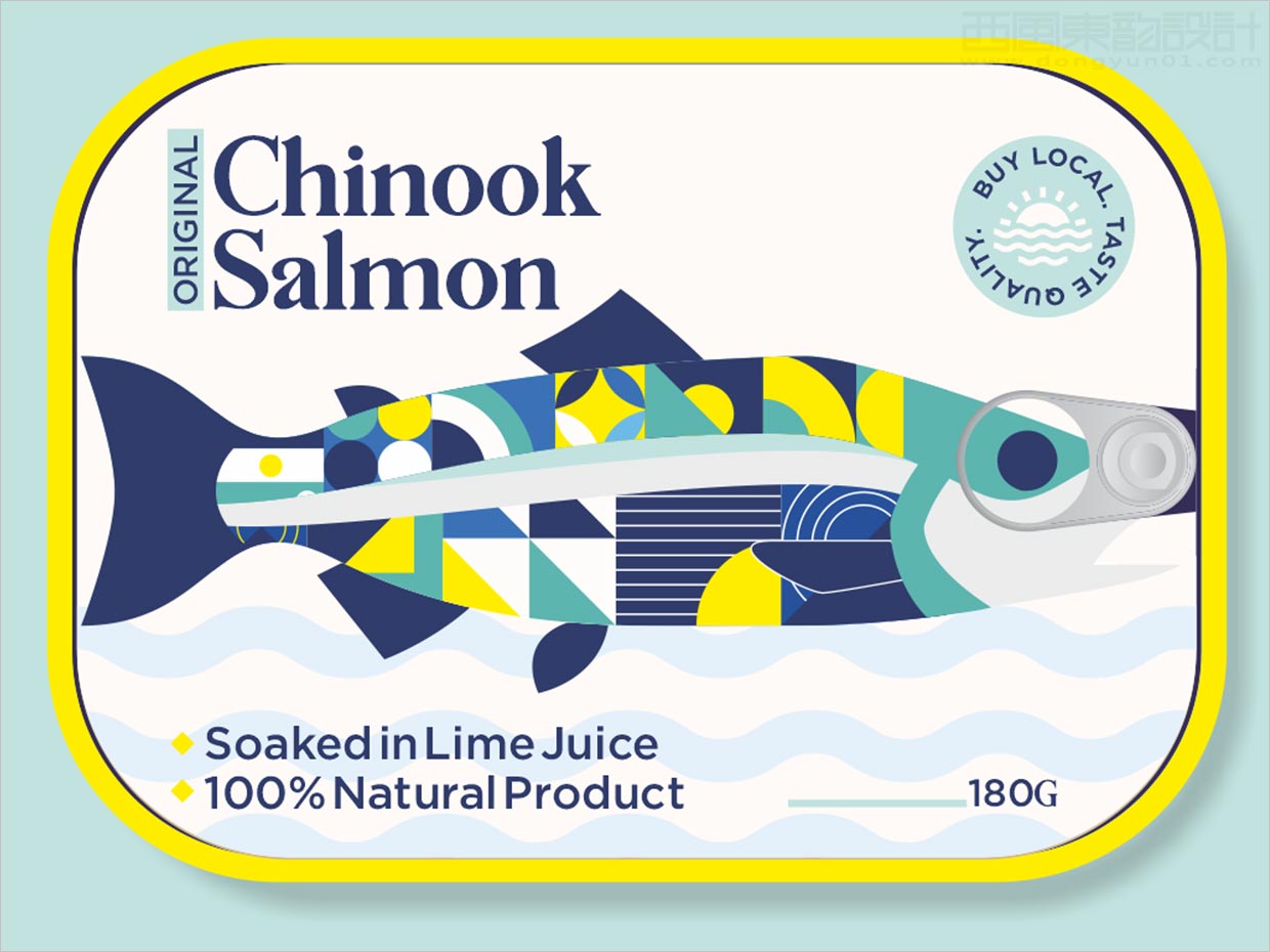 original Chicnook鮭魚海鮮罐頭產(chǎn)品包裝設(shè)計(jì)