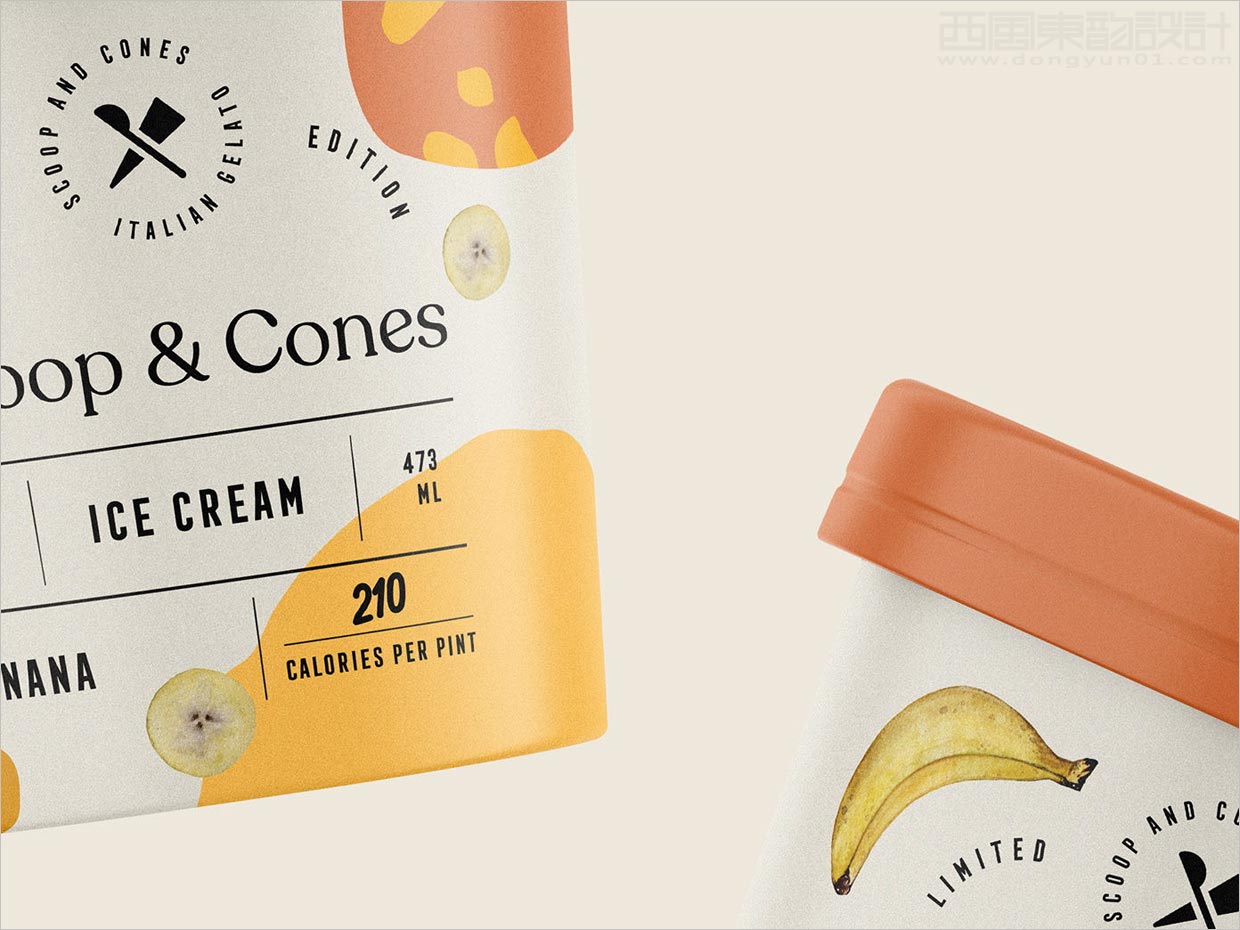 Scoop＆Cones冰淇淋包裝設(shè)計(jì)之局部特寫(xiě)