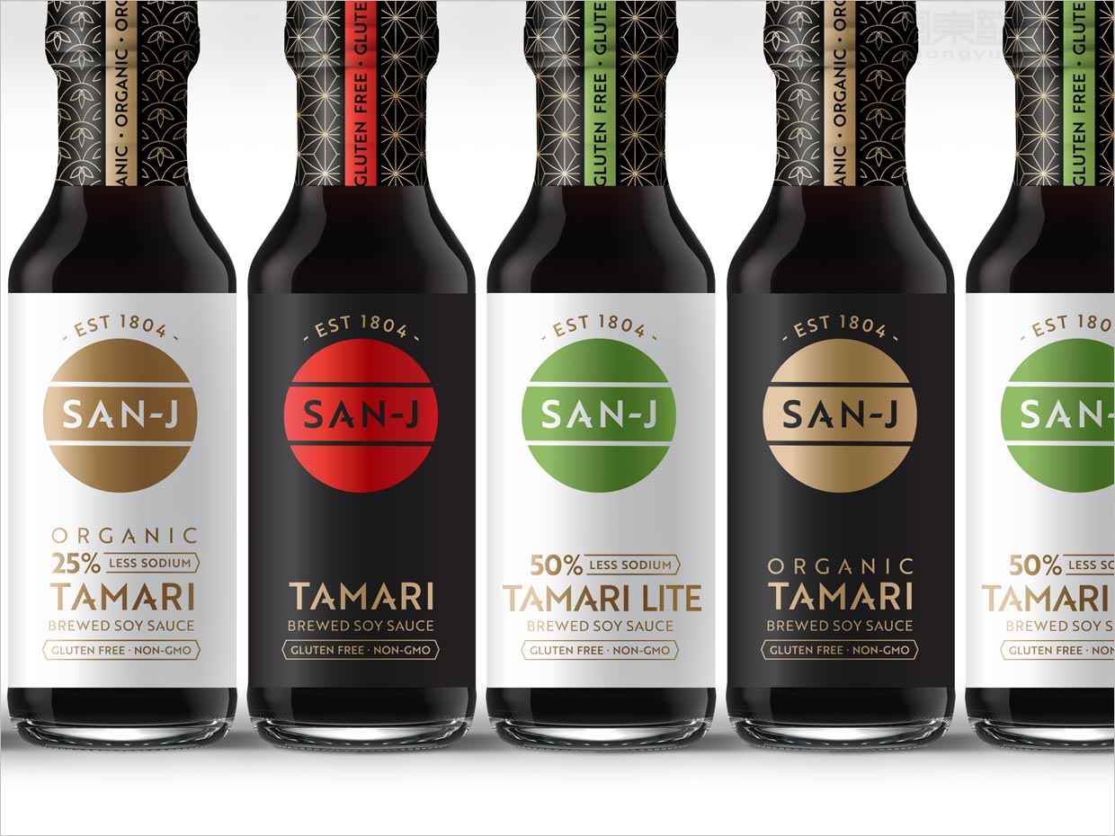日本San-J醬油調(diào)味品包裝設計