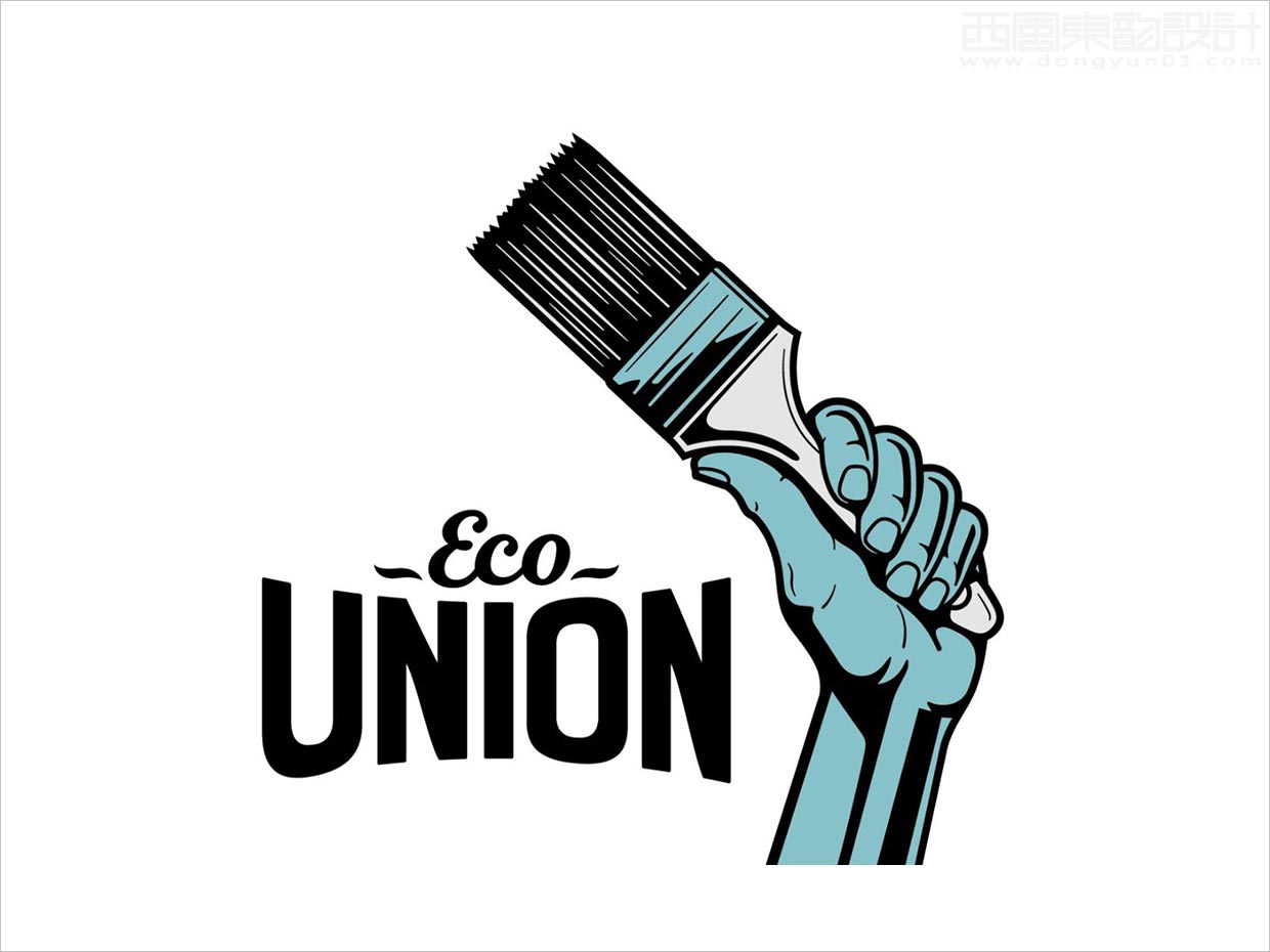 英國Eco Union油漆刷子裝飾工具品牌logo設(shè)計(jì)