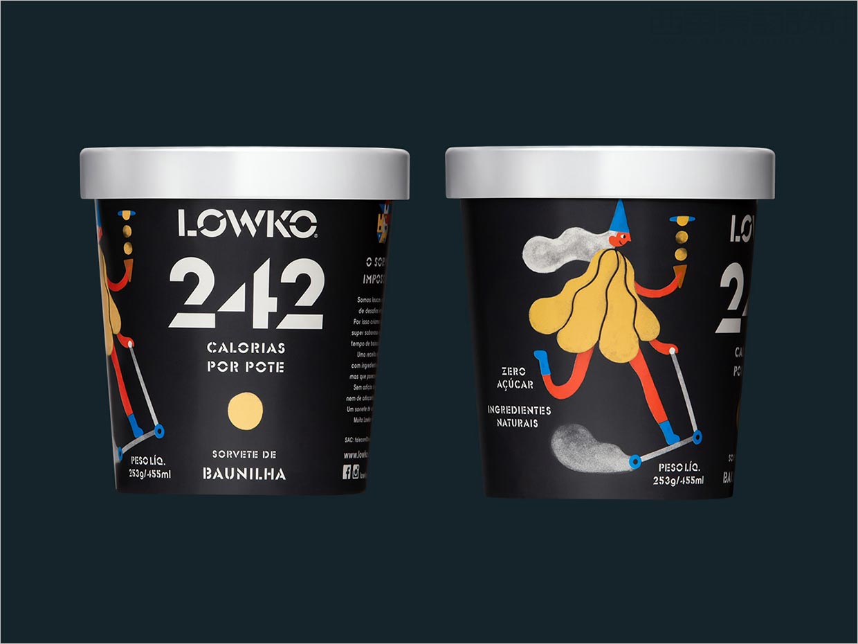 Lowko 冰淇淋冰淇淋包裝設(shè)計(jì)，適合各種個(gè)性和口味的角色