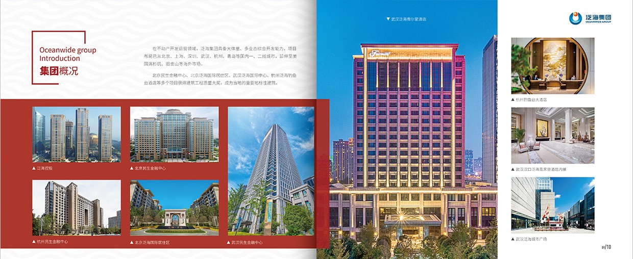 中國泛海控股集團35周年畫冊設(shè)計之集團概況頁面設(shè)計