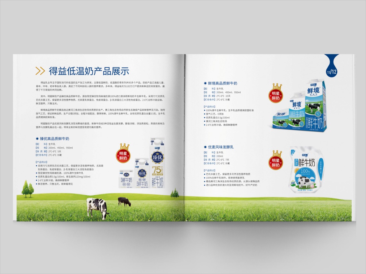 山東得益乳業(yè)股份有限公司畫冊(cè)設(shè)計(jì)之內(nèi)頁(yè)設(shè)計(jì)